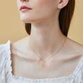 wholesale 14k Gold Nautical Compass Pendant Necklace With Black Zircon Stone For Women-0-5