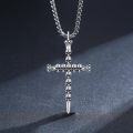 wholesale 925 Sterling Silver Skulls Cross Pendant Necklace  for Men & Women-0-2