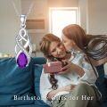 wholesale Sterling Silver Birthstone Celtic Knot Pendant Necklace-0-2