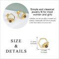wholesale 925 Sterling Silver Hexagon Bee Stud Earrings with Cubic Zirconia Gift for Her-0-3