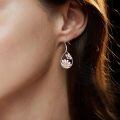 wholesale 925 Sterling Silver Drop Earrings Butterfly Daisy Flower Cubic Zirconia Gold Plated For Women-0-3