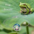 TOUPOP Sterling Silver Crystal Frog Bracelet Women's Birthday Christmas Jewelry Gift-0-1