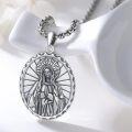 wholesale 925 Sterling Silver Virgin Mary Pendant Necklace  for Men & Women-0-1