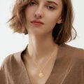 wholesale Gold-Plated 925 Sterling Silver Sunburst Apollo Celestial Pendant Necklace-0-2