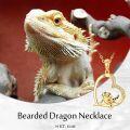 wholesale 14K Gold Heart Gecko Pendant Necklace for Women-0-5