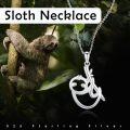 wholesale 925 Sterling Silver 925 Cute Sloth Charm Necklace Gift for Women Girls-0-5
