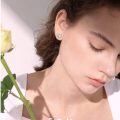 wholesale 925 Sterling Silver Opal Flower Stud Earrings-0-3