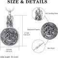 wholesale TOUPOP Oxidation Rose Urn Ashes Necklace For Women Sterling Silver Cremation Jewelry Necklace Necklace That Hold Ashes -0-3