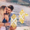 wholesale 925 Sterling Silver Celtic Knot Opal Stud Earrings for Women - Good Luck Irish Jewelry-0-22