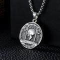 wholesale 925 Sterling Silver Memento Mori Pendant With Skull Design And Chain-0-4