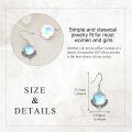 wholesale 925 Sterling Silver Celtic Knot Earrings With Moonstone Charm-0-5
