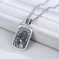wholesale 925 Sterling Silver Saint Joseph Pendant Necklace with Cross Charm for Men Women Catholic s 36 Chain-0-1