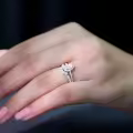 TOUPOP 10k 14k 18k Gold Moissanite Pear Wedding Ring Set-0-3