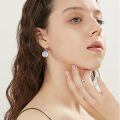 wholesale 925 Sterling Silver Daisy Earrings With Abalone Shell-0-7