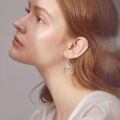wholesale 925 Sterling Silver Unicorn Earrings With Dreamcatcher Design-0-3