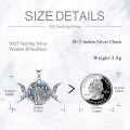 wholesale 925 Sterling Silver Abalone Shell Triple Moon Goddess Tree of Life Necklace Pagan Jewelry-0-3