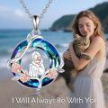 TOUPOP Sterling Silver Crystal Cat Necklace Women's Jewelry Gift-0-1