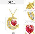 wholesale 925 Sterling Silver Moon Birthstone Crystal Pendant Necklace for Women-0-4