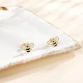 wholesale 14k Gold Bee Earrings Wholesale With Opal Wings-0-2