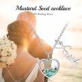 wholesale 925 Sterling Silver Heart Mountain Faith Pendant Necklace Christian Jewelry for Women-0-5