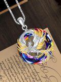 wholesale Phoenix Necklace 925 Sterling Silver Crystal Necklace Pendant Phoenix Rising Jewelry Christmas Gifts For Women -0-2