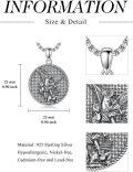 wholesale 925 Sterling Silver Saint Christopher Warrior Shield Sword Pendant Necklace for Men Women Catholic Protection s-0-4