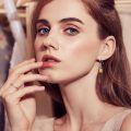 wholesale 925 Sterling Silver Spiral Wire-wrapped Dangle Earrings With Citrine Gemstones-0-3