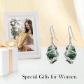 wholesale 925 Sterling Silver Moss Agate Dangle Earrings Gemstone Fine s for Women Her-0-3