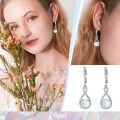wholesale 925 Sterling Silver Birthstone Threader Earrings Infinity Long Chain Drop Pull Through 12 Stone Birthday Jewelry Gifts for Women-0-136