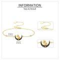 wholesale 14k Gold Moon And Mushroom Bracelet-0-3