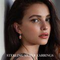wholesale 925 Sterling Silver Gemstone Hexagon Drop Dangle Earrings Fine Jewelry Gifts for Women-0-1