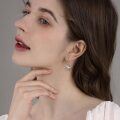 wholesale 925 Sterling Silver Sloth Riding T-rex Dangle Earrings-0-5