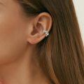 wholesale 925 Sterling Silver Turquoise Cross Hoop Earrings For Women-0-4