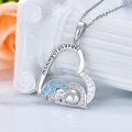 wholesale 925 Sterling Silver Heart Angel Baby Memorial Necklace for Women - Miscarriage Infant Loss Gift for Mom-0-2