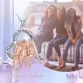 TOUPOP Sterling Silver Heart Sister Necklaces For 3 Sisters Birthday Gifts-0-1