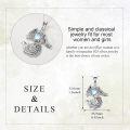wholesale 925 Sterling Silver Moonstone Phoenix Pendant Necklace for Women-0-4