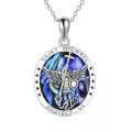wholesale 925 Sterling Silver Saint Michael Pendant with Labradorite Stone and Cross Protection Charm Necklaces Wholesale for Men Women 18 + Extender Chain-0-0