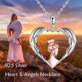 wholesale 925 Sterling Silver Heart Angel Nurse Pendant Necklace for Women Medical s-0-1