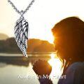 wholesale 925 Sterling Silver Angel Wing Cremation Keepsake Pendant Necklace for Ashes Memorial s-0-1