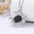 wholesale Sterling Silver Crystal Sea Turtle Ocean Palm Tree Pendant Jewelry-0-2