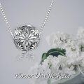 wholesale 925 Sterling Silver Urne Pendant with Daisy Flowers and Guardian Angel Design - Memorial Keepsake Jewelry for Ashes (Viking Style)-0-4