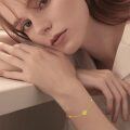 wholesale 14k Gold Sun Moon Star Opal Charm Bracelet For Women-0-1