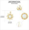 wholesale 14K Gold Opal Sun Drop Earrings - Christmas Gifts for Her-0-3