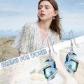 wholesale 925 Sterling Silver Abalone Shell Dangle Earrings Fine Jewelry Birthday Christmas Gifts for Women Her-0-2