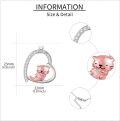 wholesale 925 Sterling Silver Pink Cat in Heart Pendant Necklace for Women Girls Gifts-0-3