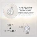 wholesale 925 Sterling Silver Om Symbol Pendant with Cubic Zirconia Circle Chain Necklaces for Women Gifts-0-3