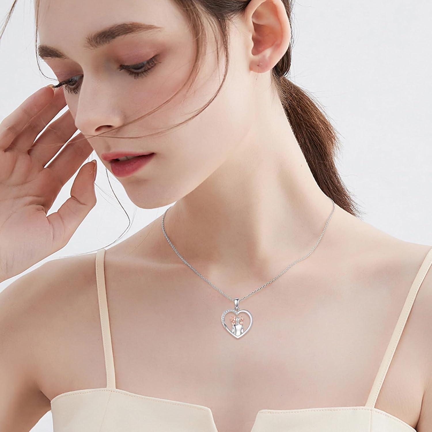wholesale 925 Sterling Silver Blue Crystal Heart Pendant - Always My Father Forever Friend Necklace for Dad Gifts-0-2