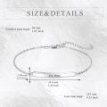 wholesale 925 Sterling Silver Hypoallergenic Dainty Bar Bracelet for Women - Tarnish Resistant, Nickel-Free, Lead-Free, Cadmium-Free - Perfect Gift for Sensitive Skin-0-4