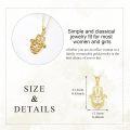 wholesale 14K Gold  Star of David Hamsa Hand Tree Of Life Pendant Necklace-0-4