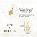 wholesale 14K Gold  Star of David Hamsa Hand Tree Of Life Pendant Necklace-0-4
